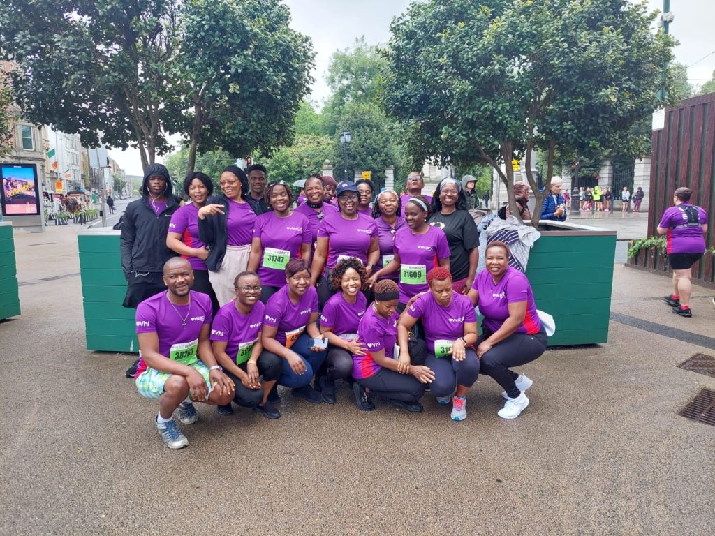 Members of the ROI Charge join the 2025 Race for Life alongside their pastor, the Rev. Budiyo, combining fellowship, physical wellness and service to raise support for cancer research. Photo courtesy of UK District RRW Sports and Recreation.